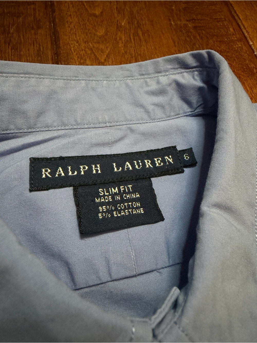 Ralph Lauren Light Blue Button-Down Shirt with Embroidered Pony - Picture 3 of 9